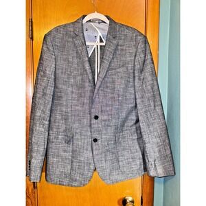 Express Photographer Blazer Suit Coat Size 42R Anchor Grey/blue